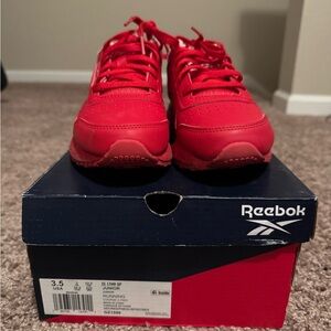 Reebok Red Sneakers Mesh Breathable Athletic